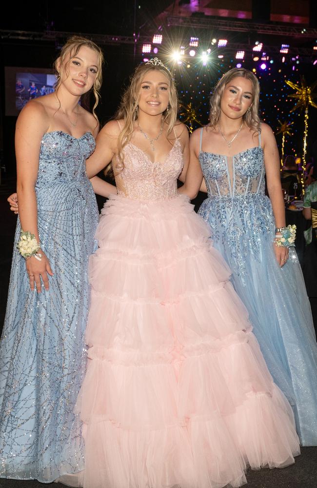 Jade Williams, Jade Cameron and Kearna Hoban at Mackay Christian College Formal Thursday 14 November 2024 Picture: Michaela Harlow