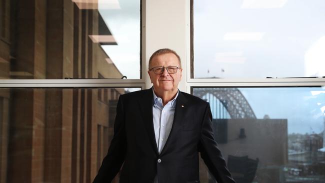 Olympic boss John Coates in the AOC offices in Sydney.