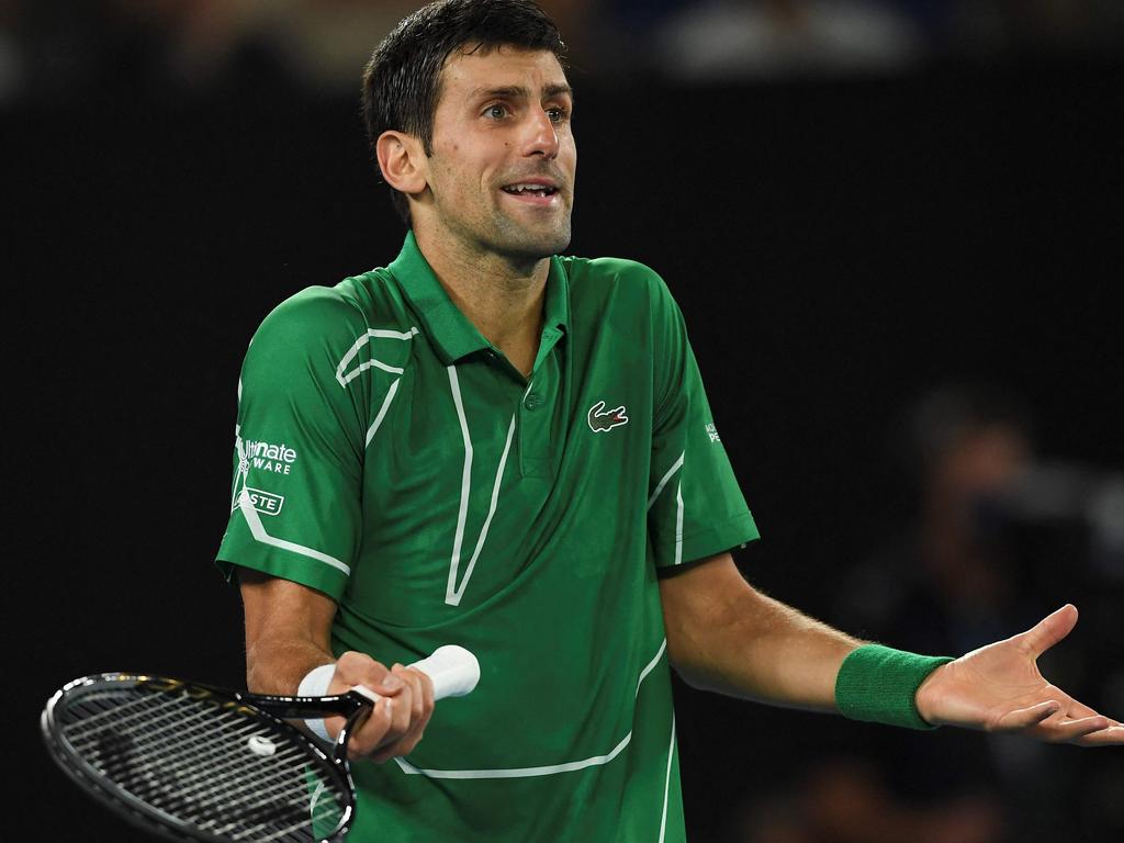 The government is threatening to re-detain Novak Djokovic. Picture: AFP