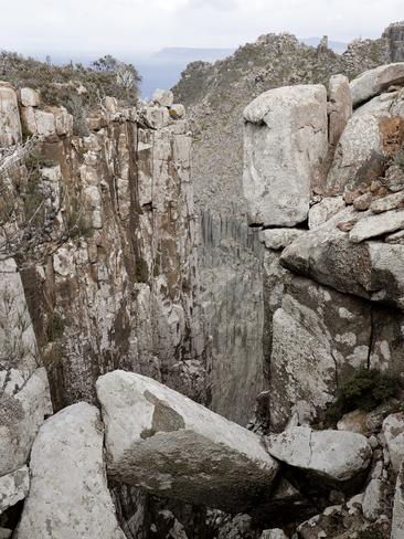 Day 3. Steep cliffs. Three Capes Track walk. PICTURE: Richard Jupe