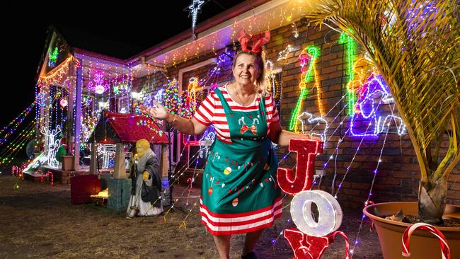 Joy Boyd Christmas Lights at 60 Drapers Road, Eatons Hill. Picture: Richard Walker