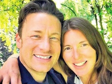 Jamie Oliver and wife Juliette Norton. Picture: Supplied