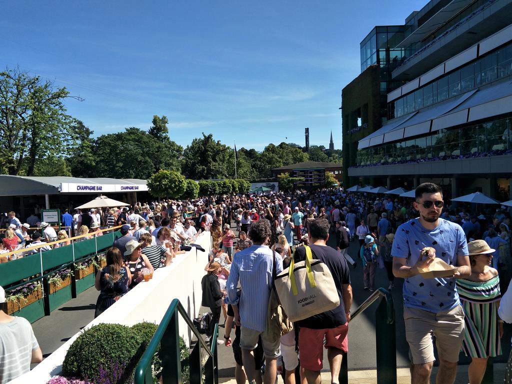 Wimbledon is busy from the first day to the last.