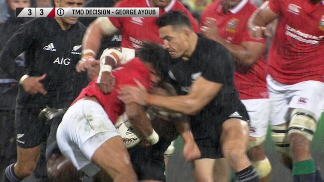 Sonny Bill Williams Red Card Shoulder Charge Video On Anthony Watson In All Blacks Lions Series