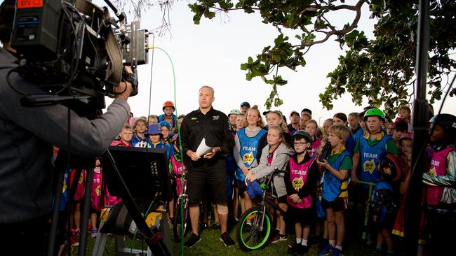 Sunrise sports reporter Mark Beretta at the Tour de Cure. Photo by Wanita Pilcher