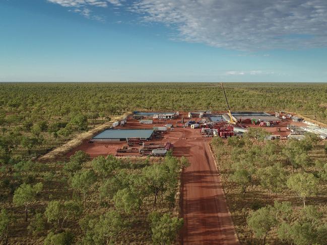 The Kyalla well gas site near Daly Waters in the Northern Territory's Beetaloo Basin.