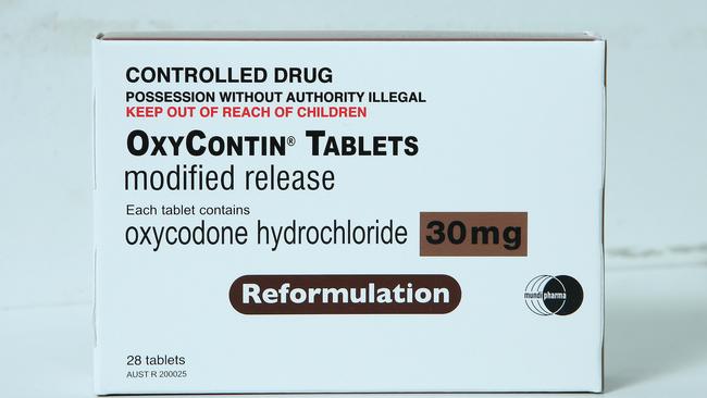 OxyContin is one of the common drugs causing concern.