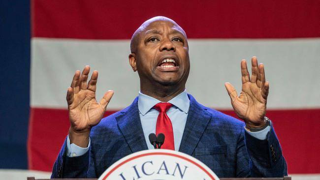 Sen. Tim Scott is a leading contender to be picked as a Trump vice-presidential running mate. Picture: Sergio Flores/AFP