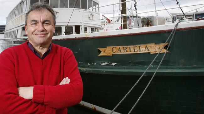 Ross James, the Cartela is leaving the Brooke St pier for the first time in 102 years, she leaves for her new home at the the Franklin wharf on June 26 to be renovated