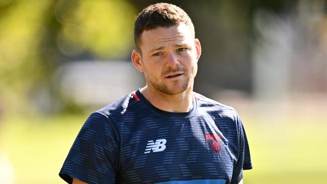 Steven May will play his first game for the season on Sunday. Picture: Morgan Hancock/Getty Images