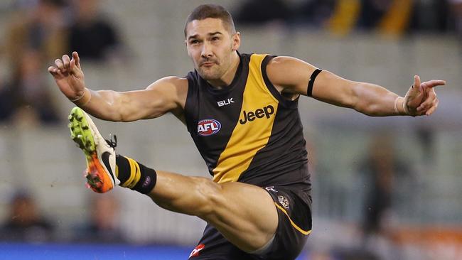 Shaun Grigg is hopeful of staying at Richmond despite no contract yet for 2017. Picture: Michael Klein