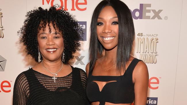 Sonja Norwood and Brandy Norwood at the 45th NAACP Awards Non-Televised Awards Ceremony.