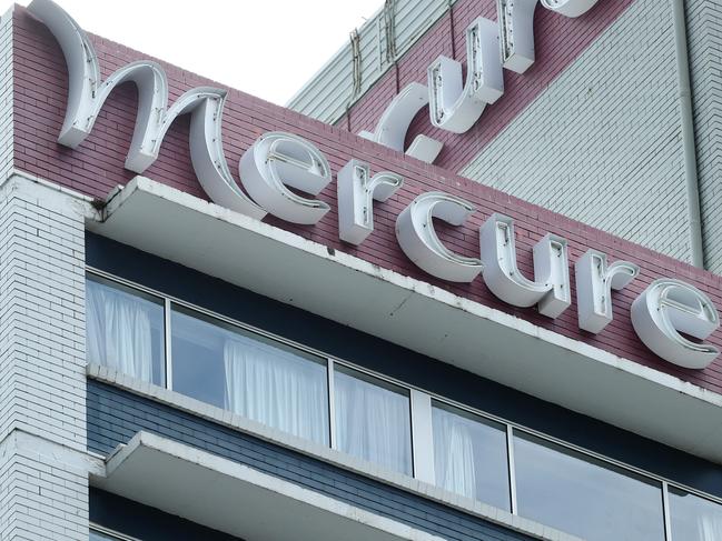 Possible Covid-19 outbreak within Mercure hotel, North Quay, Brisbane. Photographer: Liam Kidston