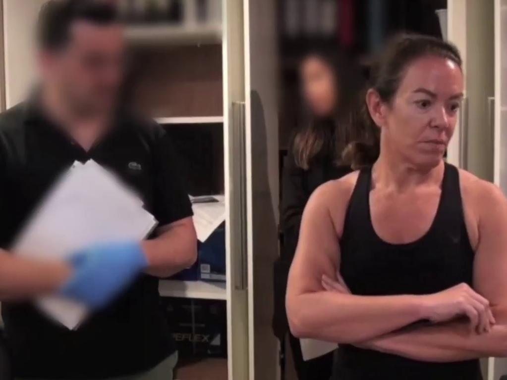Melissa Caddick’s home being raided on November 11. Picture: NSW Police