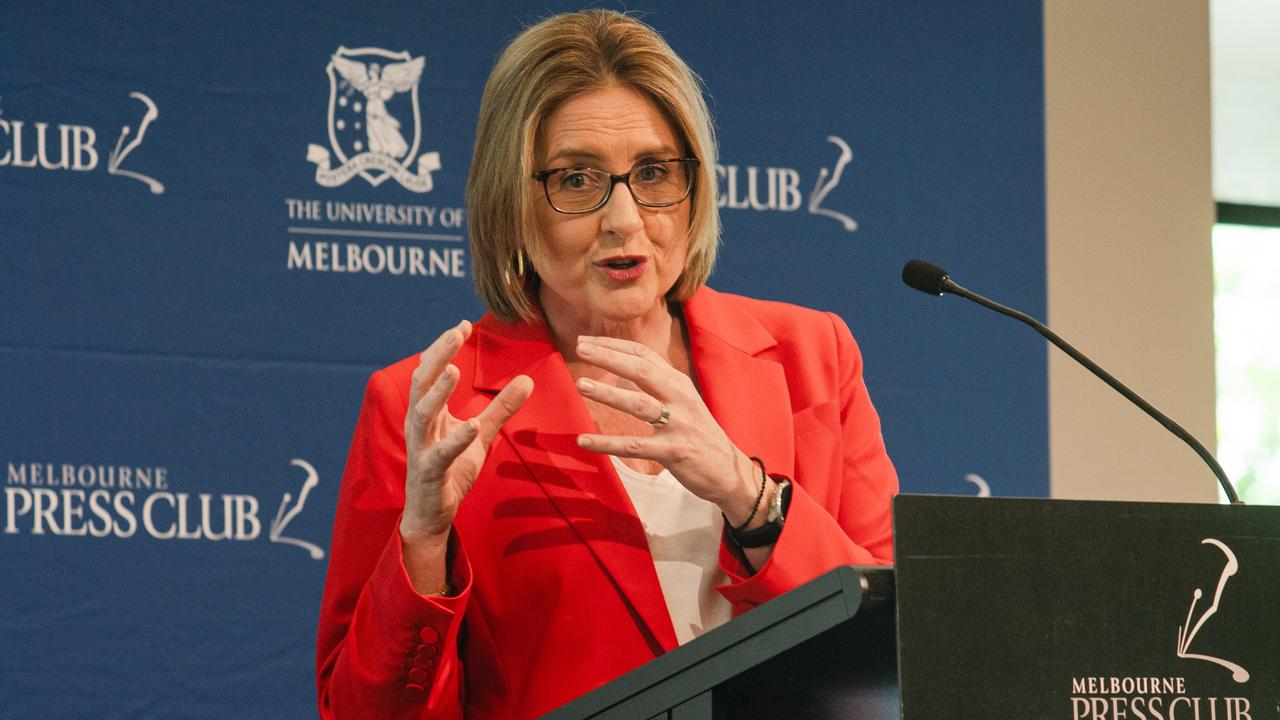 Jacinta Allan said she is concerned about the training. Picture: Melbourne Press Club