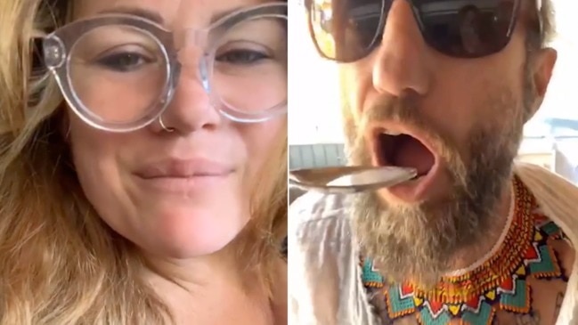 Mummy blogger Constance Hall has filmed her husband Demin's reaction to tasting her breastmilk.