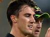 Australia's Pat Cummins (2nd L) celebrates the wicket of South Africa's Quinton De Kock with teammates during the third T20 cricket match played at the ANZ Stadium in Sydney on November 9, 2014. AFP PHOTO/ SAEED KHAN IMAGE RESTRICTED TO EDITORIAL USE - STRICTLY NO COMMERCIAL USE