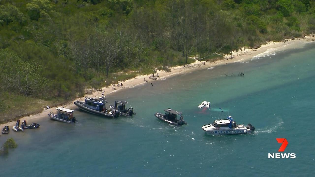 Couple escape seaplane crash at Jumpinpin, South Stradbroke Island