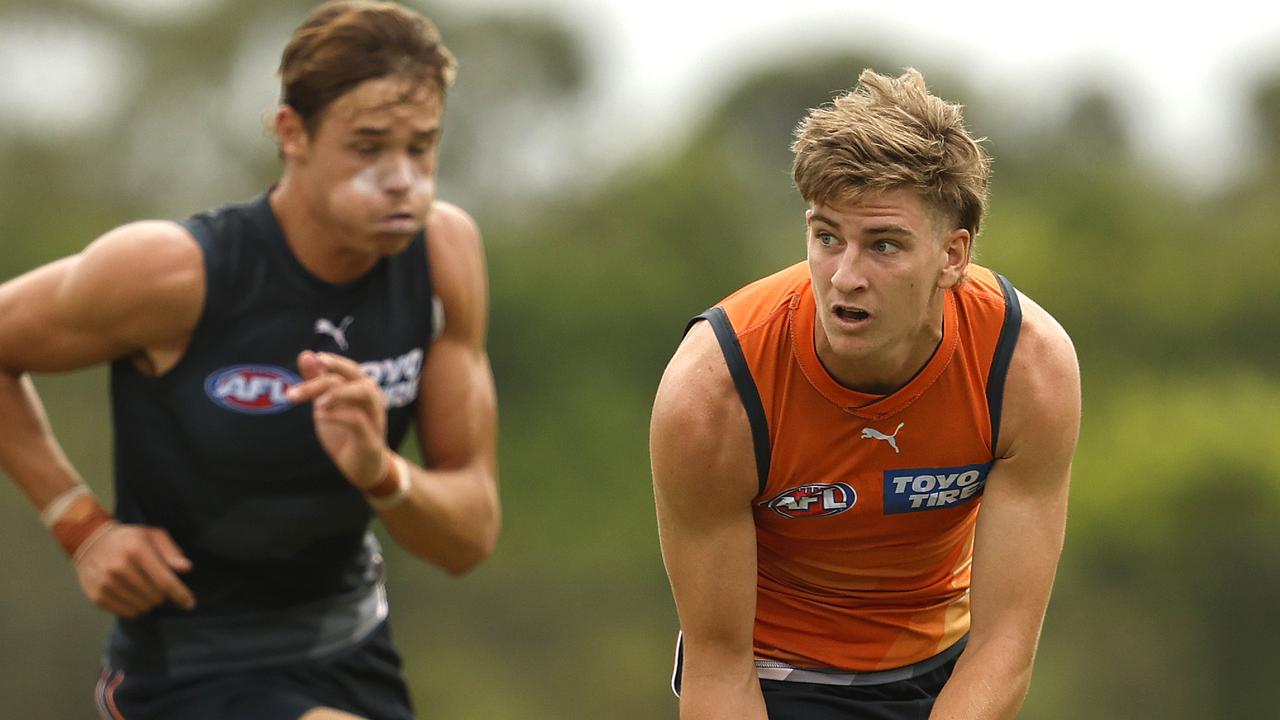 Aaron Cadman and Darcy Jones fighting for a spot in GWS Giants’ forward ...