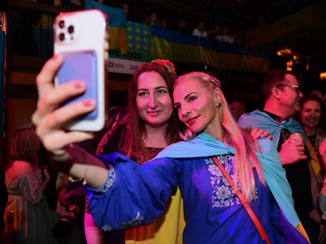 Guests attend the Sounds From Ukraine SXSW Music Festival Showcase. Picture: Amanda Stronza