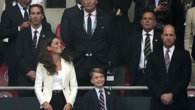 The royals looked chirpy ahead of the deciding match at Wembley Stadium on Sunday. Photo: Frank Augstein - Pool/Getty Images