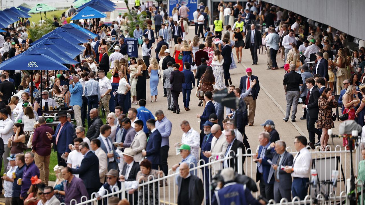 Punters enjoy a big day of racing in Western Sydney. Picture: Sam Ruttyn