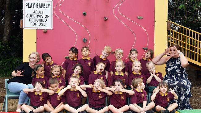FUNNY FACES: Buderim Mountain State School Prep. Picture: Patrick Woods.