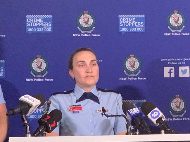 Insp Christie Houldin addresses media today.