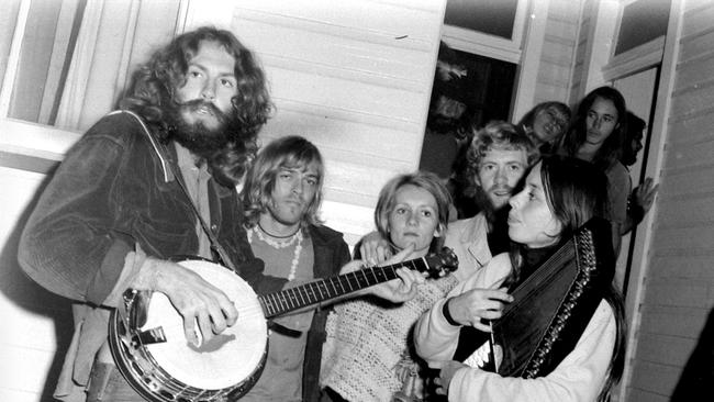 Hippies: a scene from the Nimbin Aquarius Festival