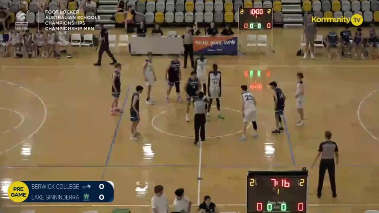 Replay: Berwick College v Lake Ginninderra College (Men Champ)  - 2024 Basketball Australia Schools Championships Day 2