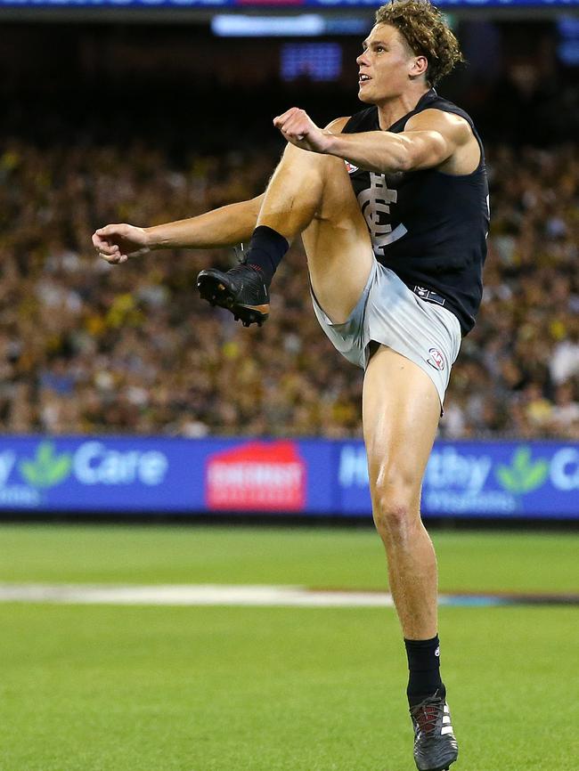 Malcolm Blight says Carlton's Charlie Curnow is the next John Coleman, Peter Hudson and “Buddy” Franklin. Picture: Michael Klein