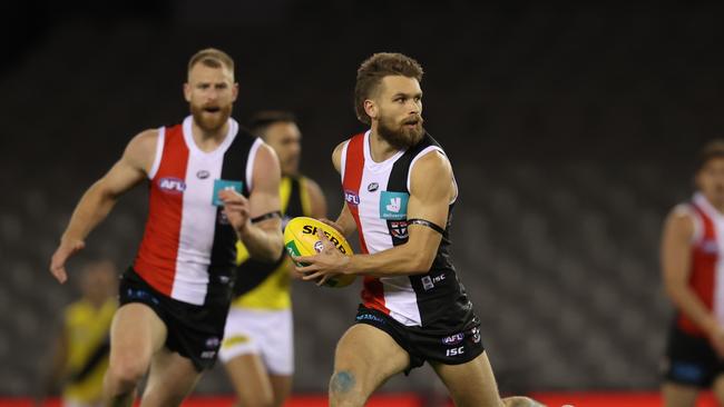 AFL Round 4. St Kilda v Richmond at Marvel Stadium. 27/06/2020. Dan Butler of the Saints Q3 . Pic: Michael Klein