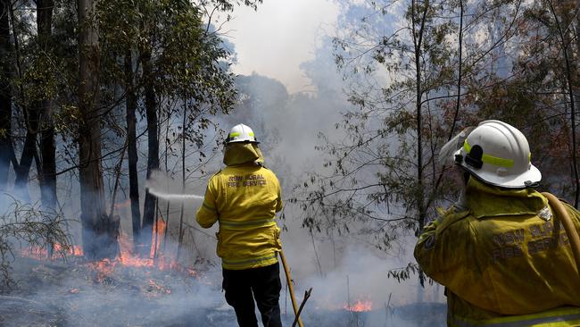 A spot fire can start from a flame the size of a matchhead. Picture: Dan Himbrechts