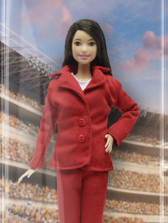 Mattel’s 2018 Chairman of the AFL Barbie. Picture: Mattel