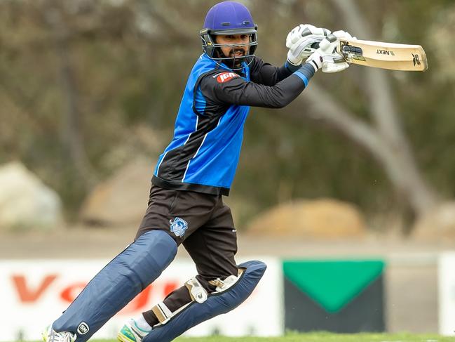 Greenvale all-rounder Sunam Gautam has enjoyed his best season with bat and ball. Picture: Arj Giese 