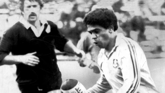 Mark Ella with the Wallabies back in the 1980s.