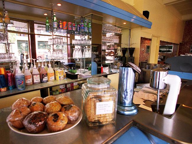 Inside the original California Cafe, which was replaced by a 7-Eleven in 2004 after nearly 50 years of operation.