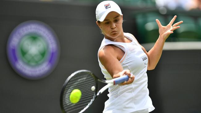 Ash Barty loved every minute of her time on Court 1. Picture: AFP