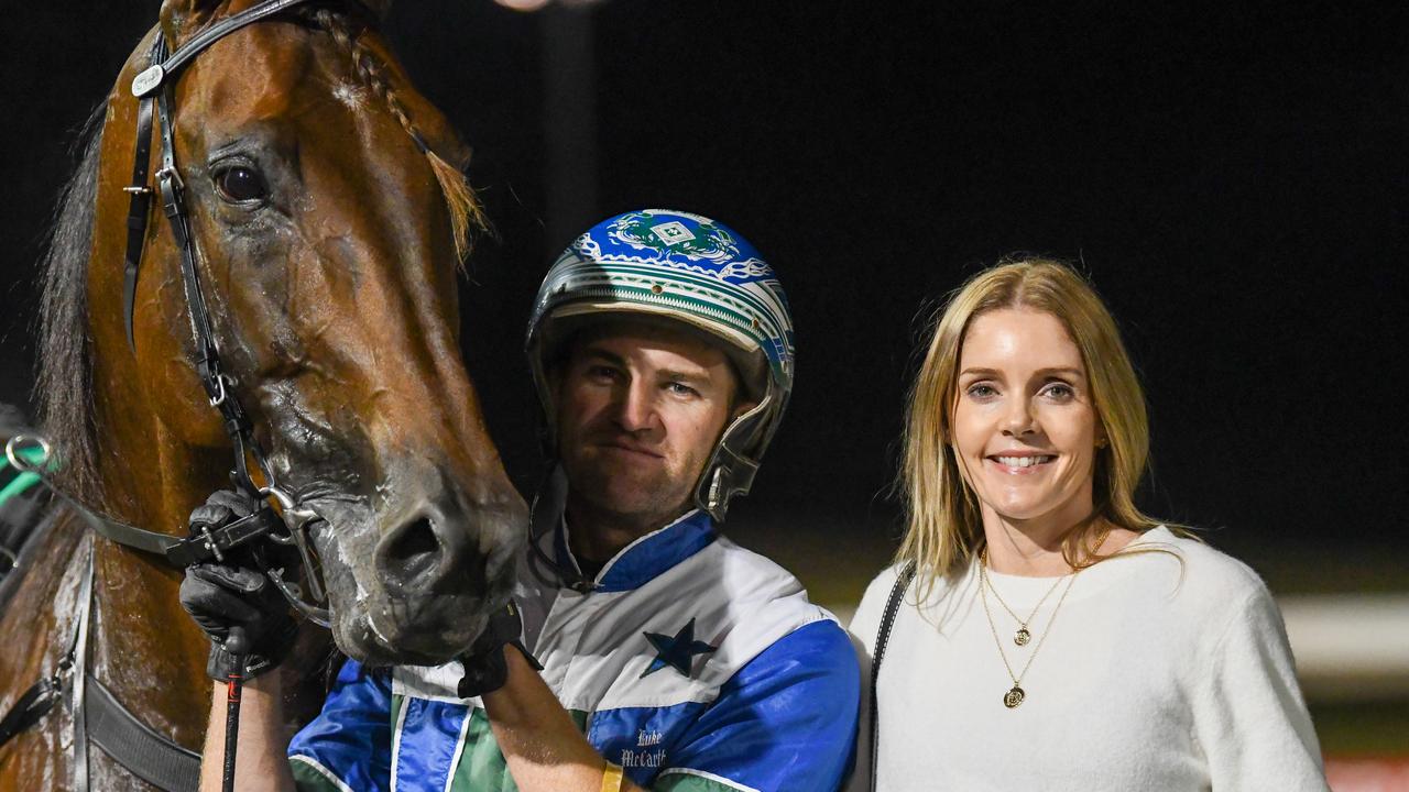 Luke and Belinda McCarthy have dominated this year's Inter Dominion winning seven of the nine heats. Picture: Courtesy of Club Menangle