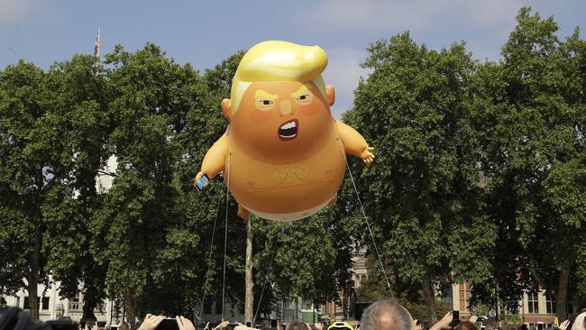 Mr Trump said the blimp made him feel unwelcome in Britain.