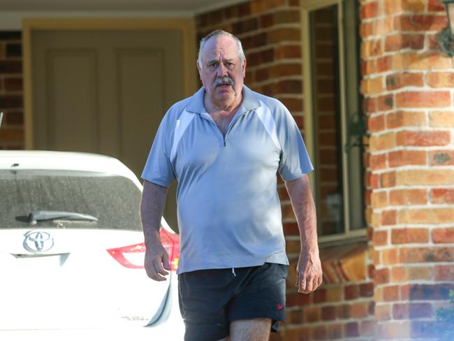 Anthony Stewart, Pauls Hogan's former financial adviser outside his home.