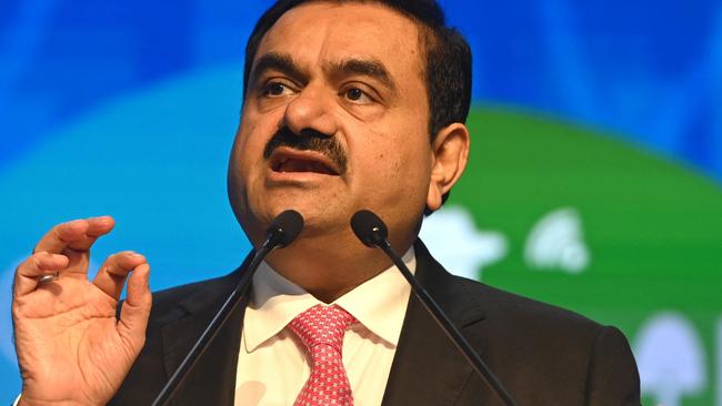 Gautam Adani has been charged with paying hundreds of millions of dollars of bribes and hiding the payments from investors. Picture: AFP.