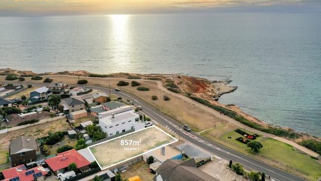 This 857sqm vacant block at Port Noarlunga South fetched nearly $1m in March. Picture: GaryJSmith Real Estate