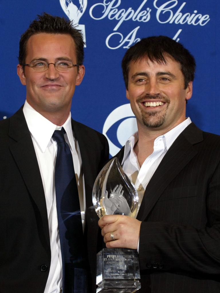 Perry and LeBlanc at the People’s Choice Awards in 2004. Picture: Carlo Allegri/Getty Images