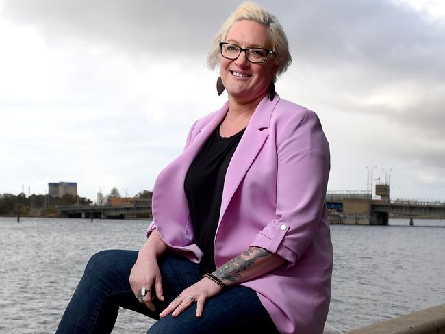 ADELAIDE, AUSTRALIA - NewsWire Photos AUGUST 21, 2020: Andra Easton is Naval Group's 250th employee in Australia pictured at Port Adelaide.Naval Group is building it's new HQ in the former TAFE Port Adelaide campus ahead of the submarine build. Picture: NCA NewsWire / Naomi Jellicoe