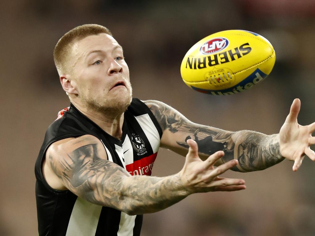 De Goey has played his entire career to date with the Magpies. (Photo by Darrian Traynor/Getty Images)