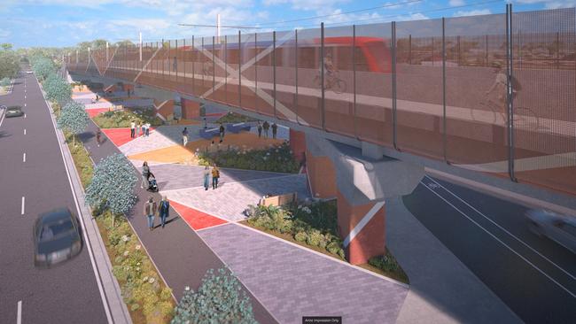 The overpass will allow the community to enjoy more open space. Picture: Supplied