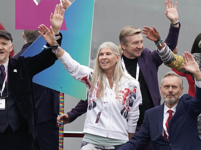 Sharron Davies during the Platinum Jubilee Pageant. Picture: Aaron Chown/WPA/Getty