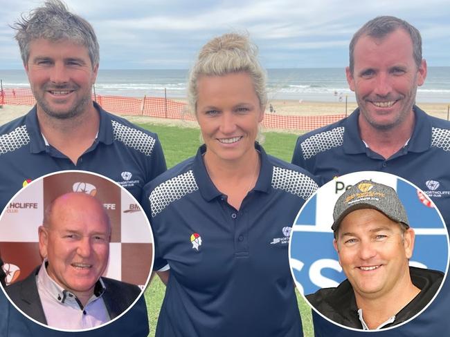 Northcliffe Surf Life Saving Club's Kevin Morrison, Naomi Flood, Paul Wotherspoon, Bryan Booth and Mark Williams, Picture: Supplied