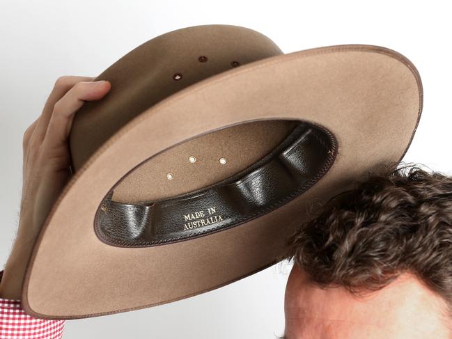 Aussie icon, the Akubra will no longer be made using austalian grown/produced materialsPICTURE: ANDY ROGERS